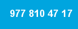 977 810 47 17 977 810 47 17